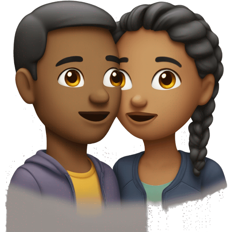 Couple kissing emoji