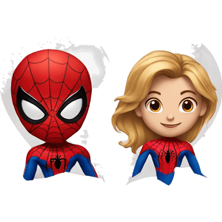 Spider man in love emoji