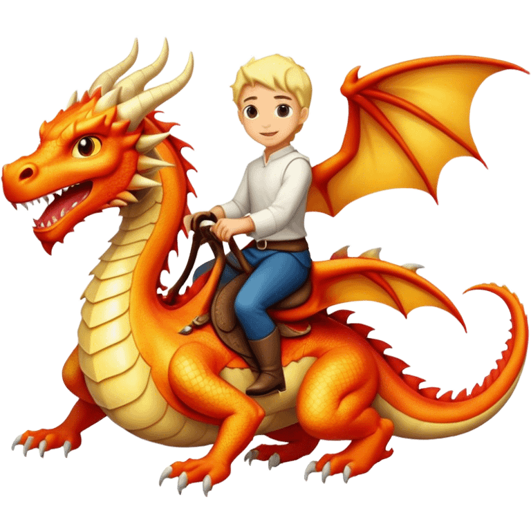 person riding a dragon  emoji