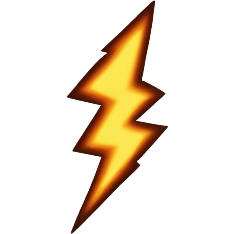 Lightning bolt paper scroll emoji