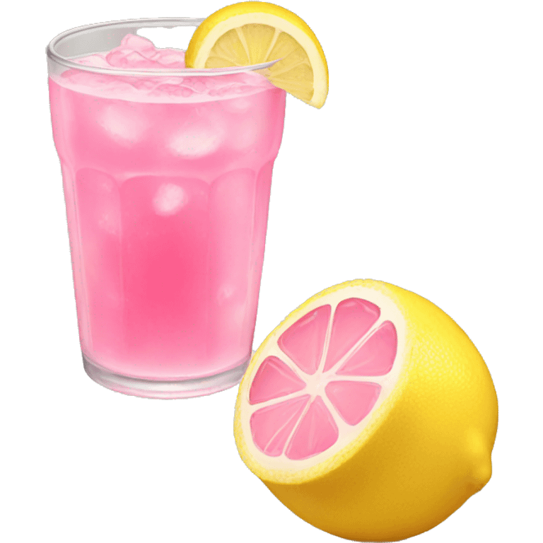 Pink lemonade  emoji