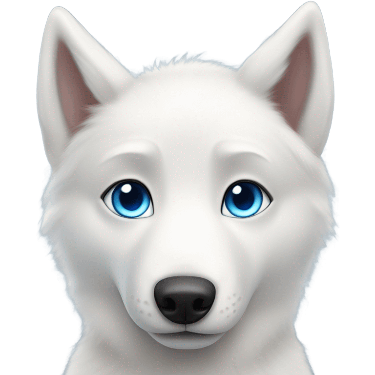 White husky  emoji