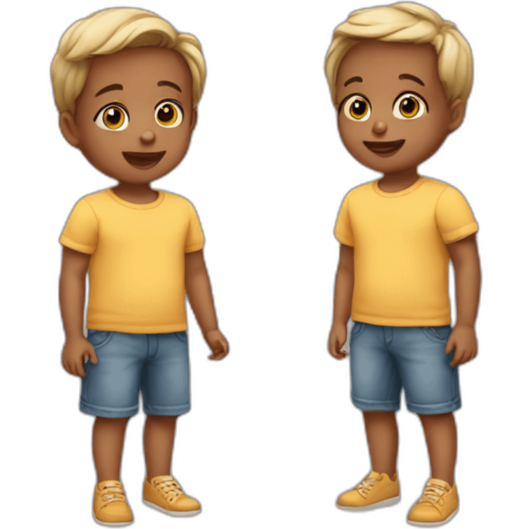 2 toddlers emoji