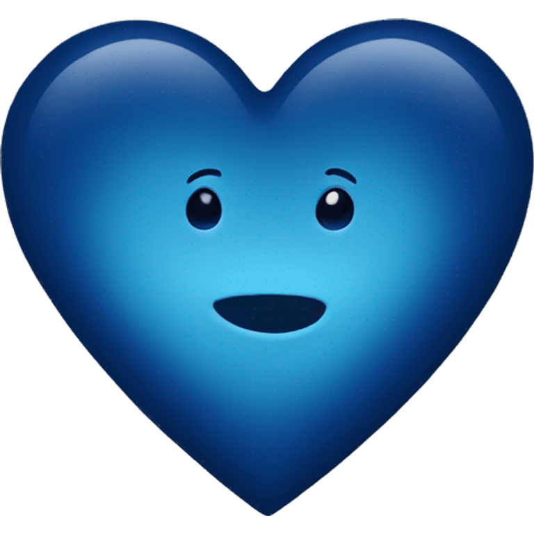 Dark blue heart  emoji