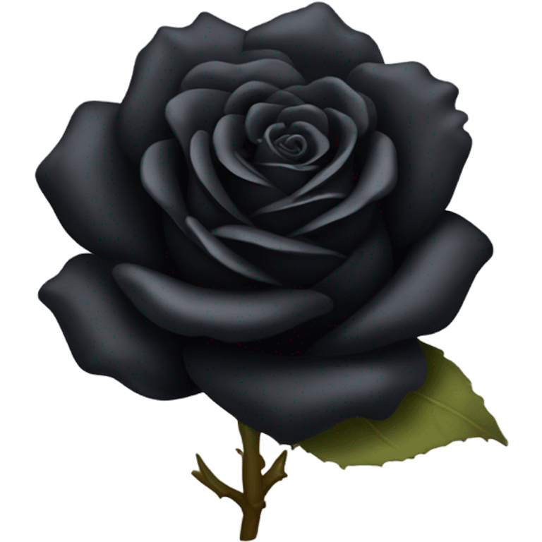 Black rose with crystals on rose petals. Rose will not have any leafs or stems. ￼ emoji