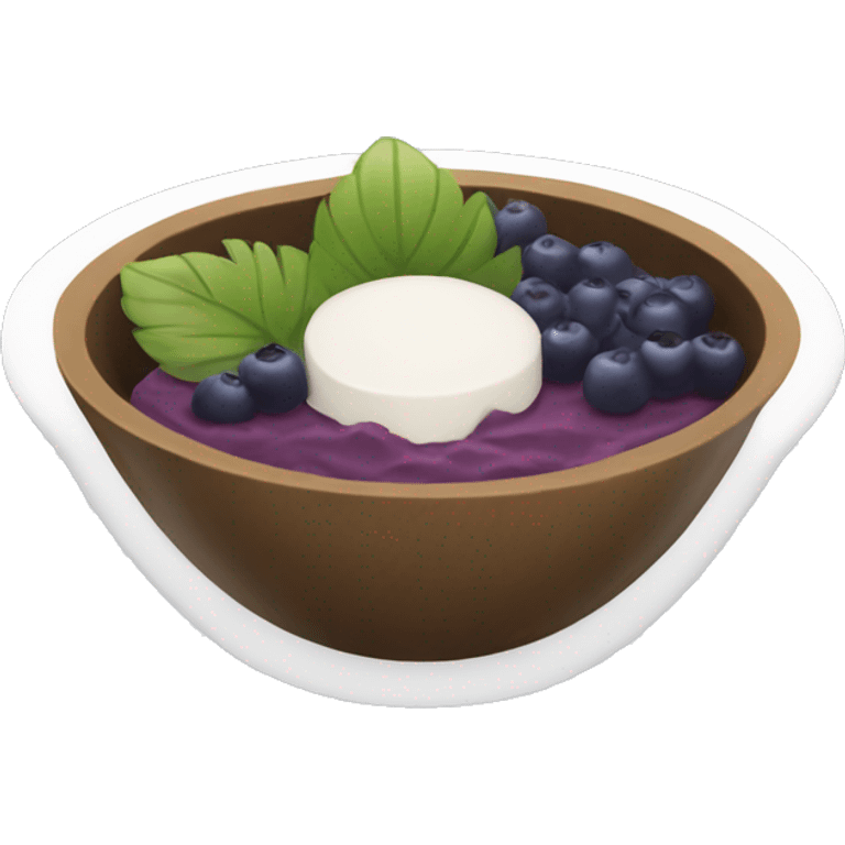 acai bowl plain bowl emoji