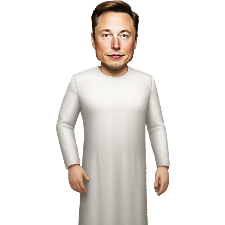 Elon musk in a dress emoji