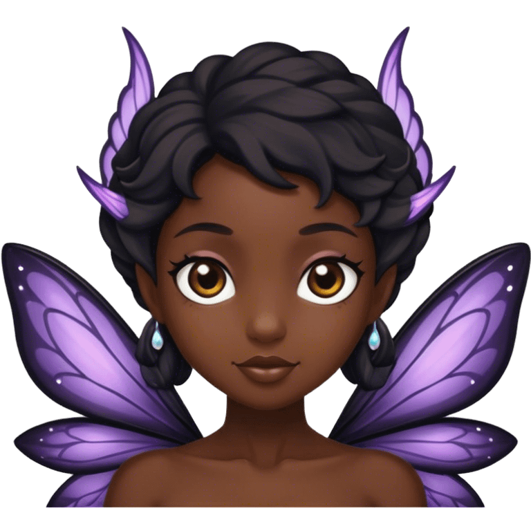 Black fairy emoji