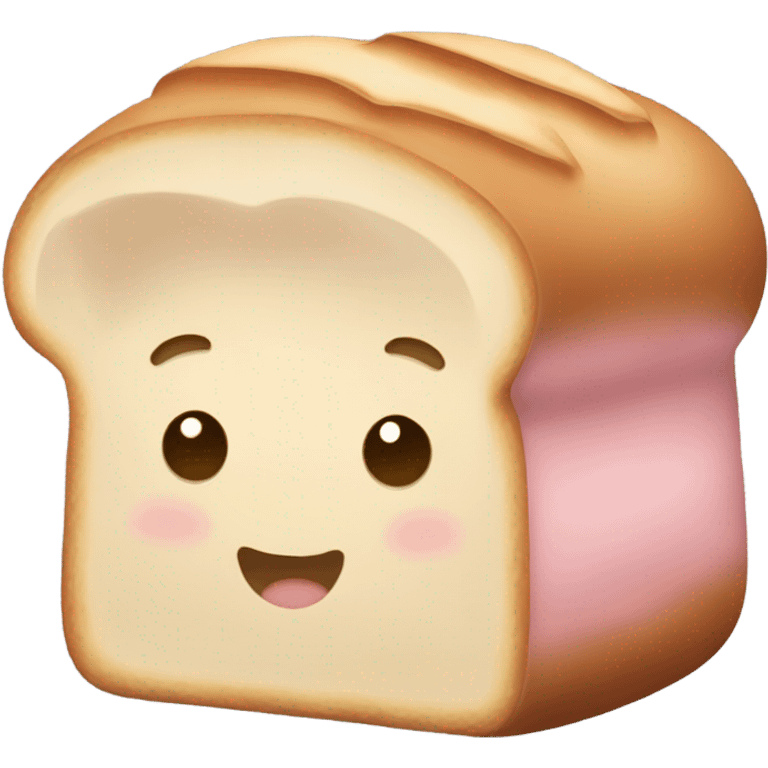 Pink loaf of bread  emoji