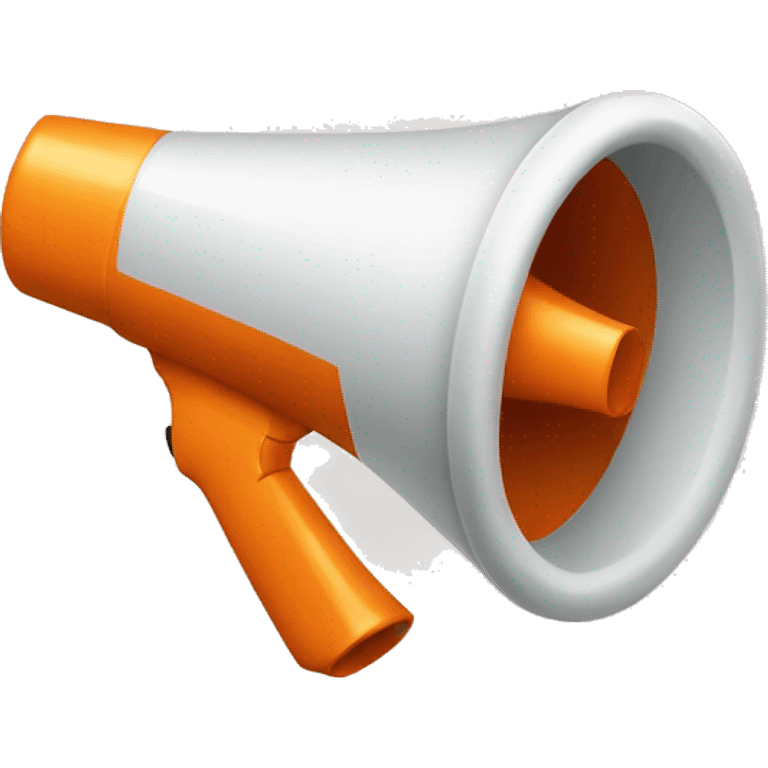 orange megaphone emoji