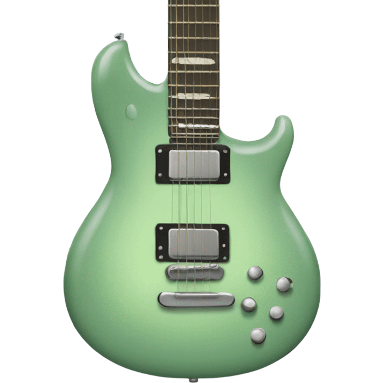 Sage green guitar  emoji