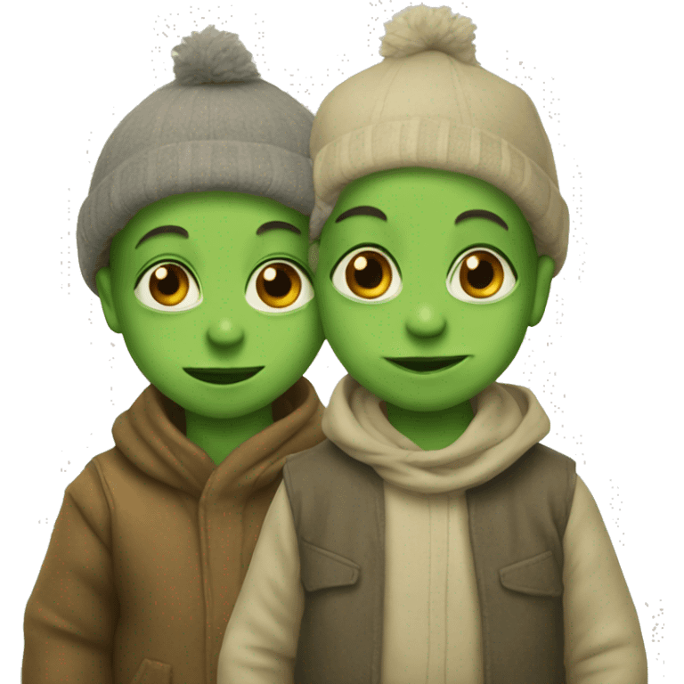 two baby yodas together emoji