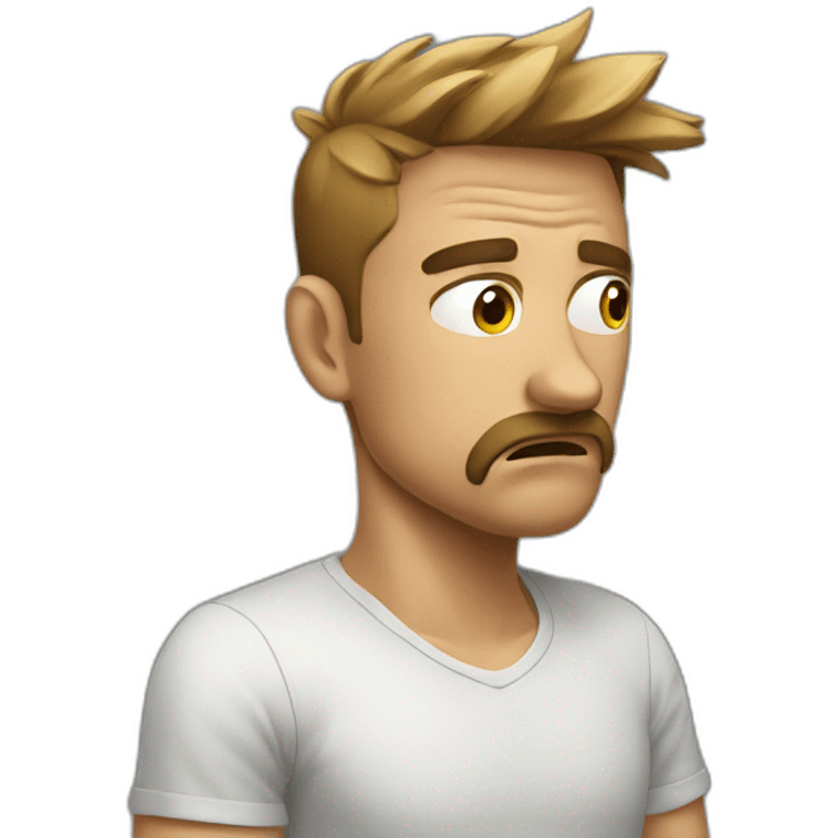 frustrated man emoji