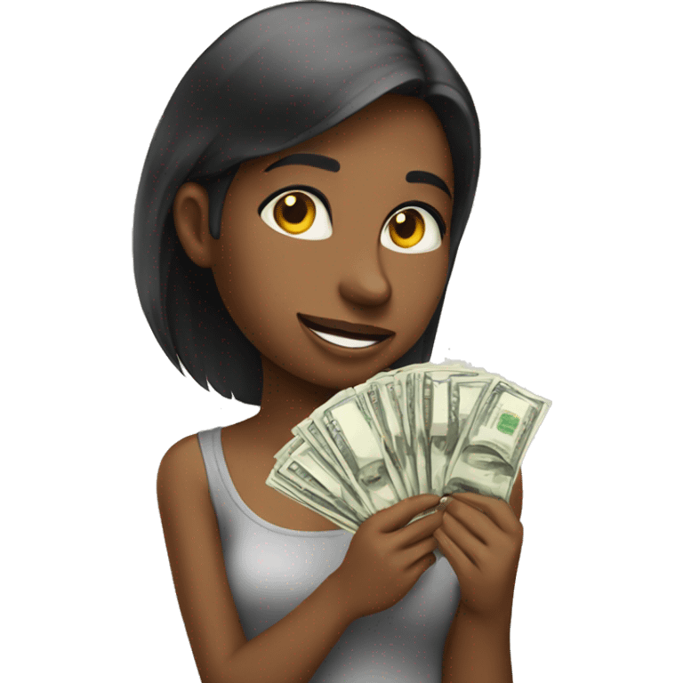 Girl with money  emoji