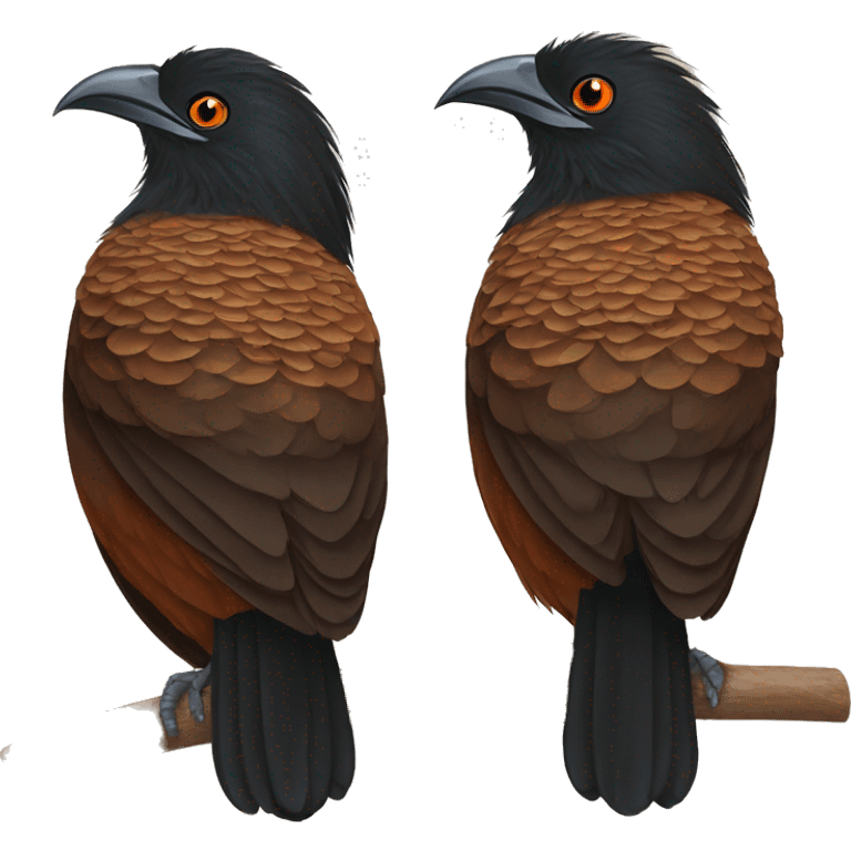 Greater coucal emoji