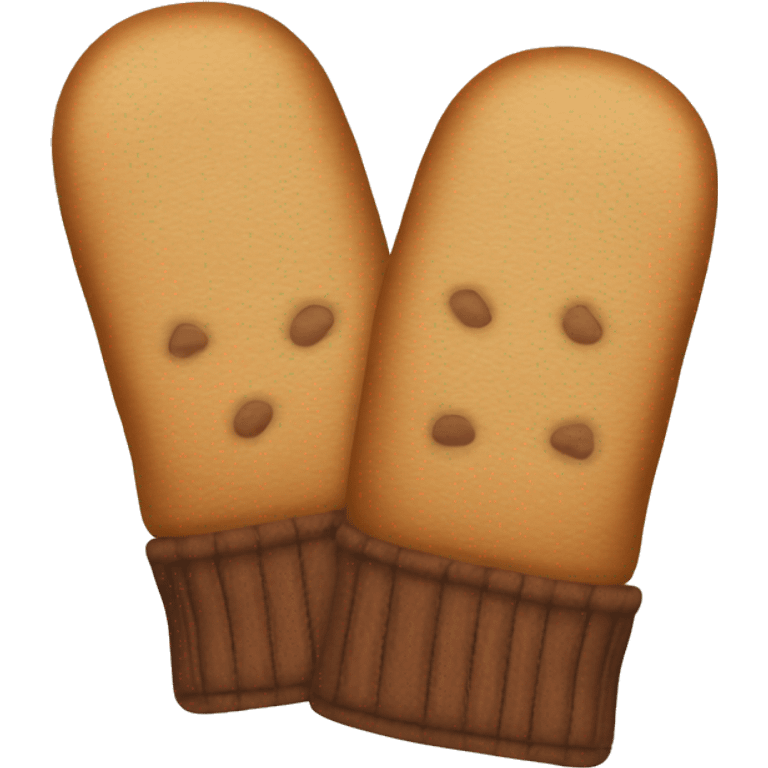 two tan mittens emoji