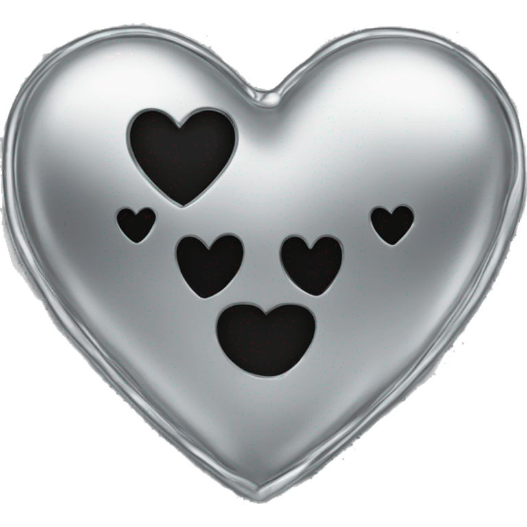 Chrome heart emoji