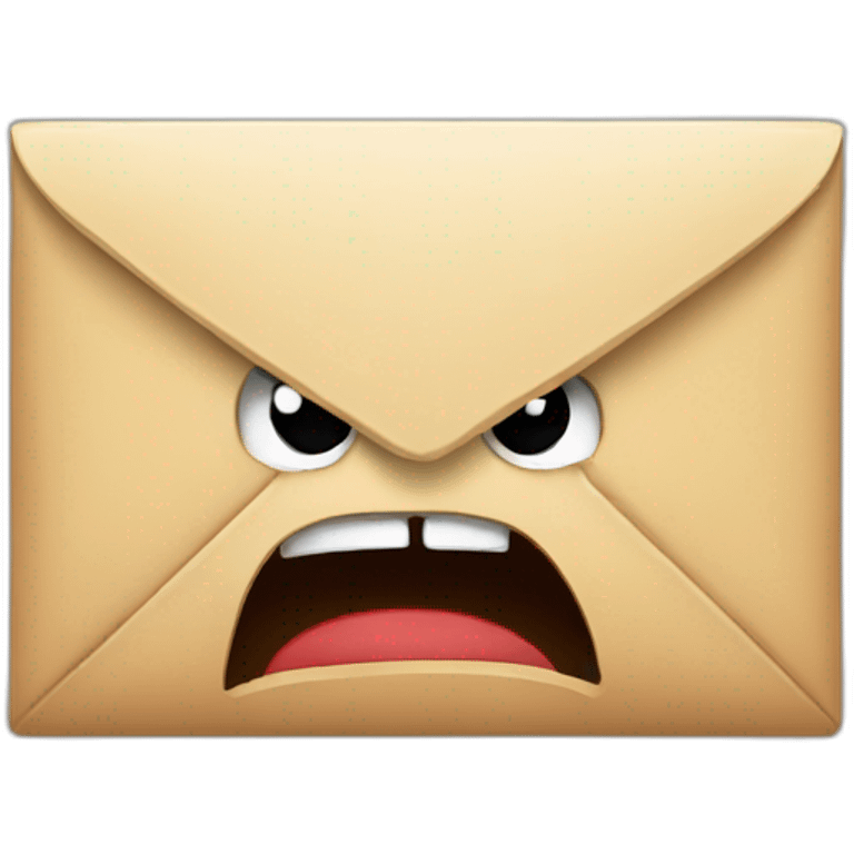 Angry mail emoji