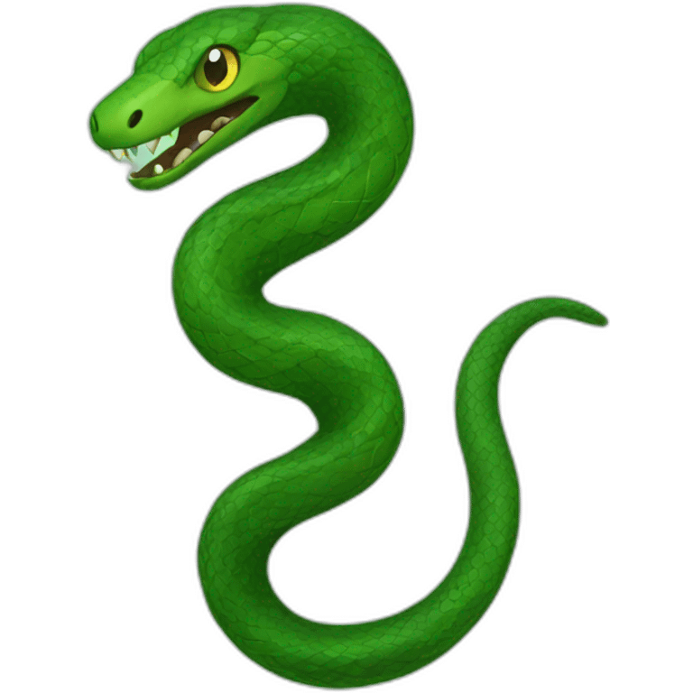 Serpent émeraude emoji