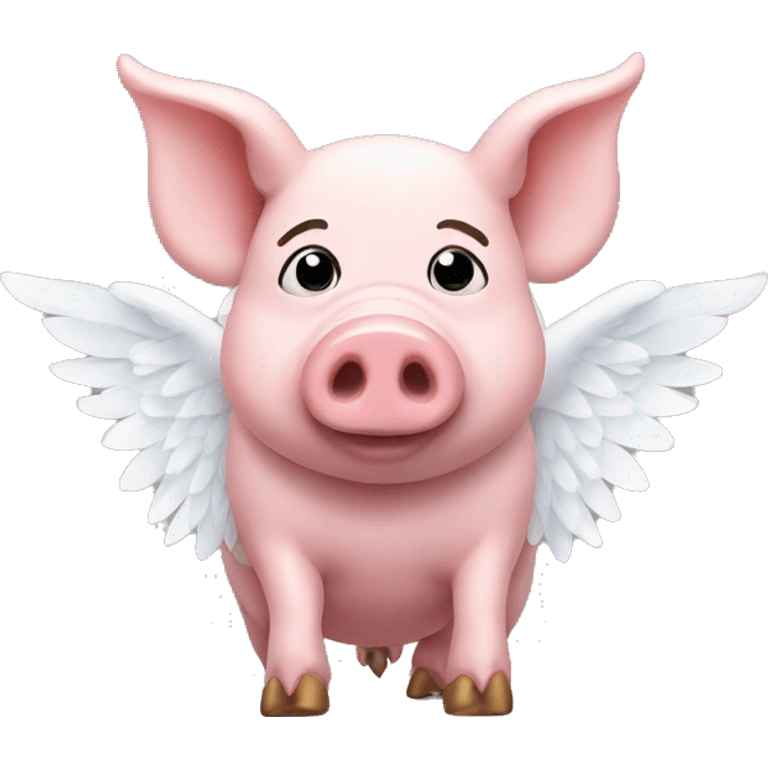 Pig with angel wings  emoji