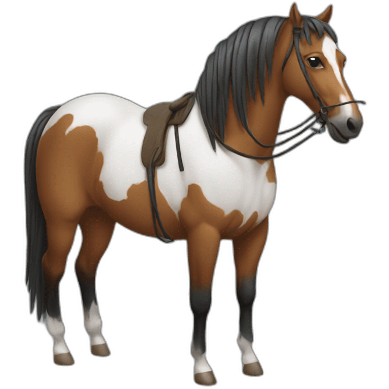 Acupuncturing an horse emoji