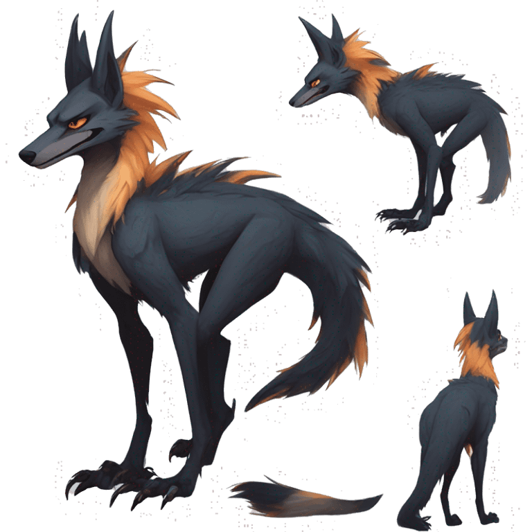 Cool Edgy Modern Vernid-Sergal species by LiLaiRa full body emoji