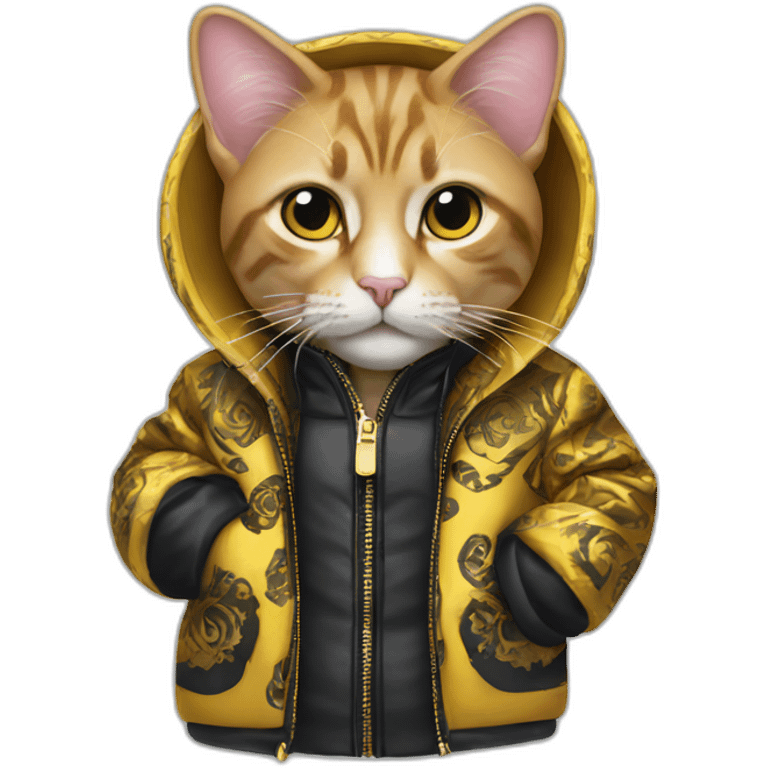 The Cat in the versace coat emoji