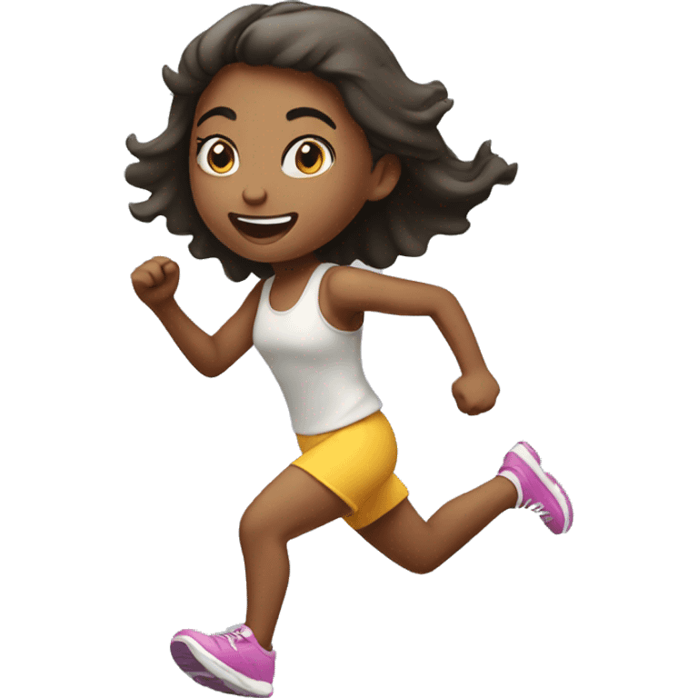 Girl running emoji