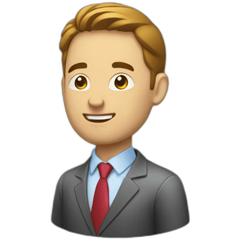 Man doing Stock market Trading emoji