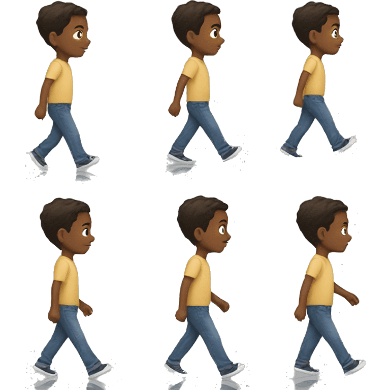 boy walks emoji