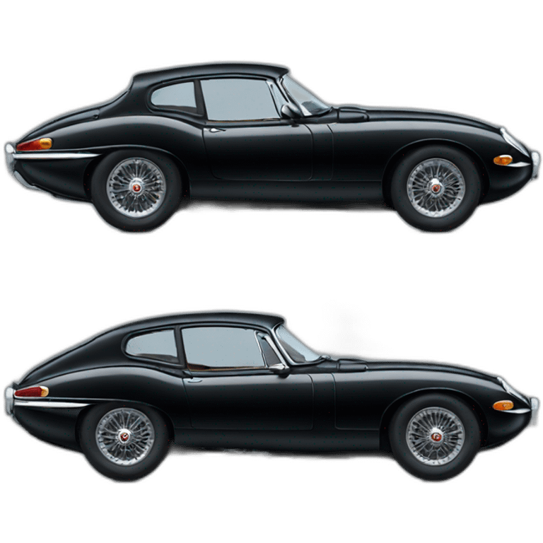 jaguar type F black car emoji