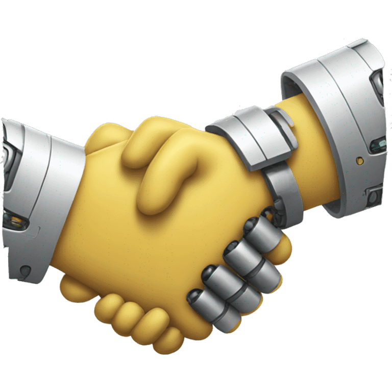 robot handshake emoji