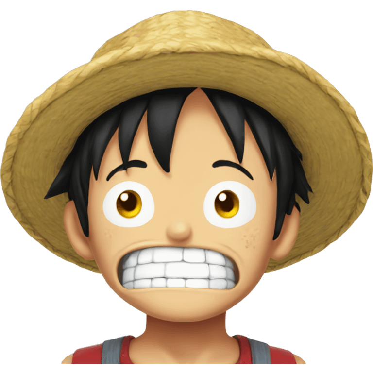 Luffy drooling emoji