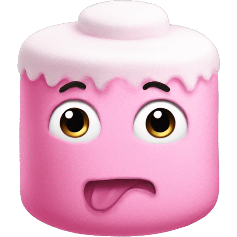 Pink Marshmallow Winter emoji