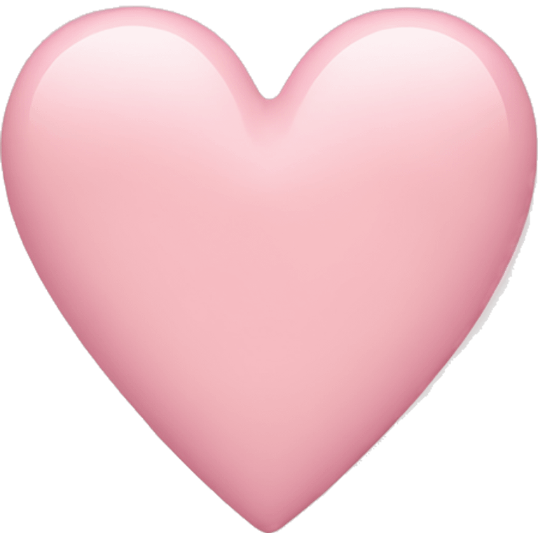 pastel pink heart emoji