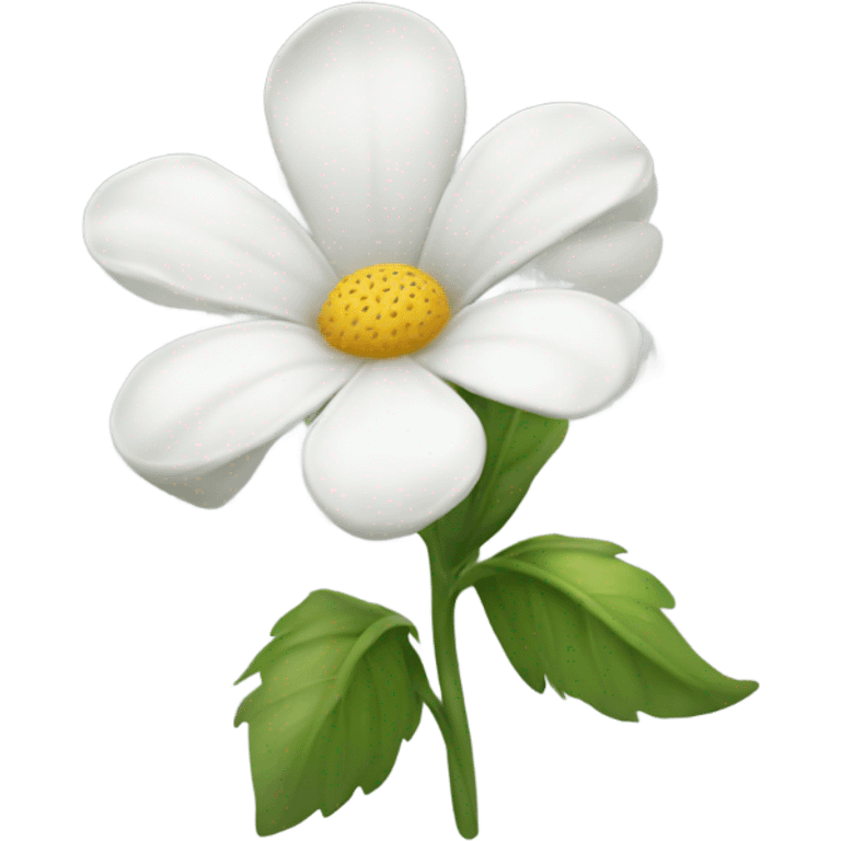 A pretty white flower  emoji