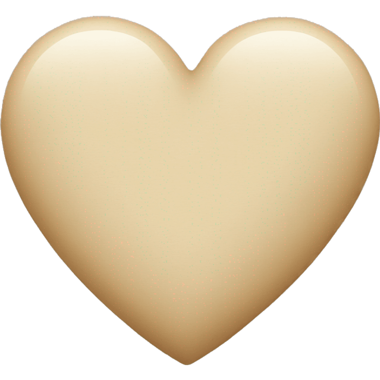 beige heart emoji