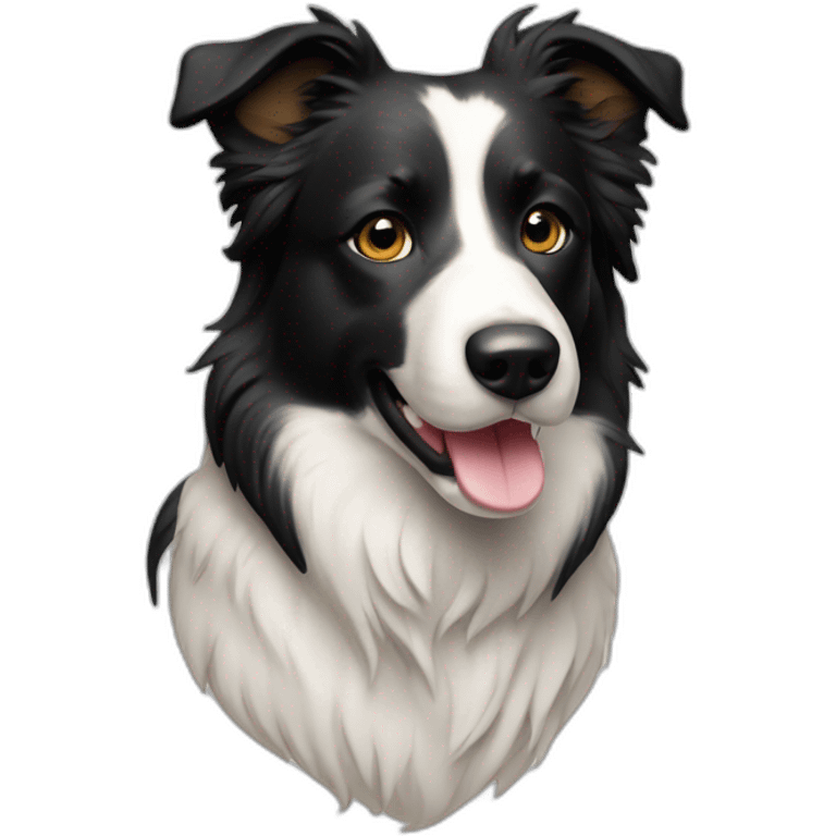 border-collie-cross-white- emoji