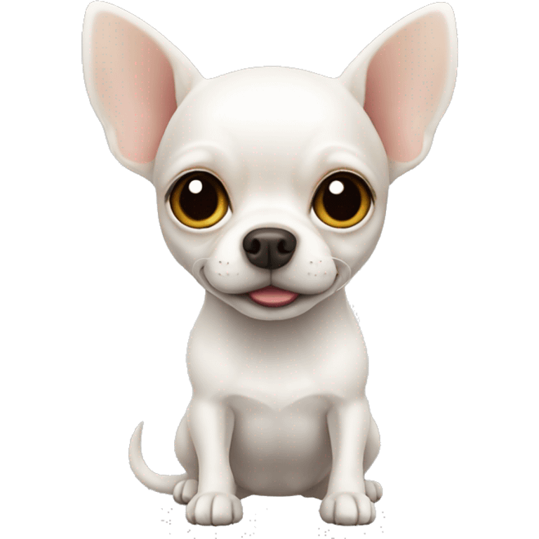 Chihuahua white emoji