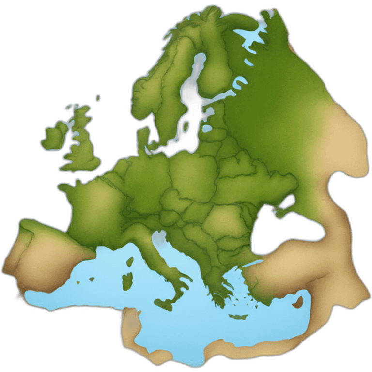 carte de l'europe sans la Turquie emoji