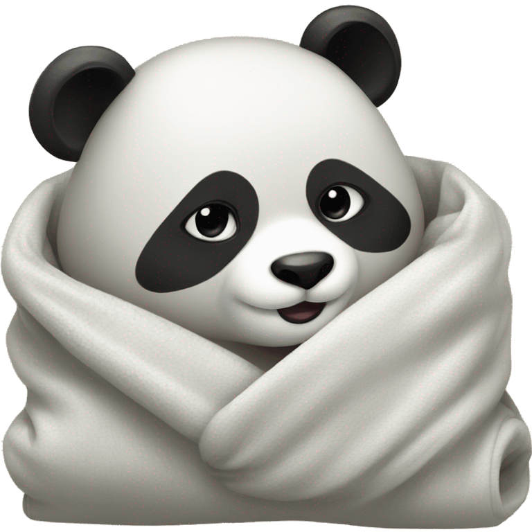 Panda in a blanker emoji