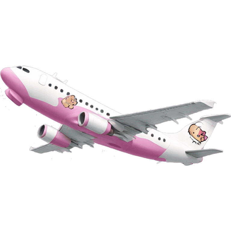 Avión hello kitty emoji