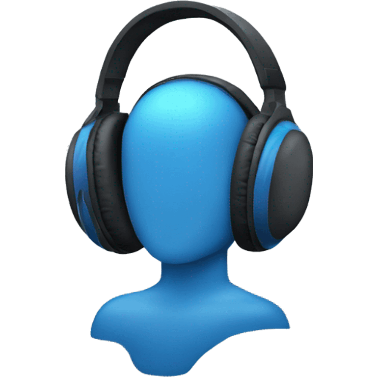 blue headphones  emoji