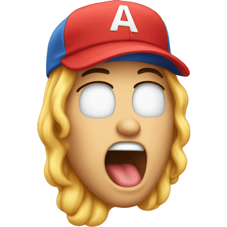 Sleeping cap yawning emoji emoji