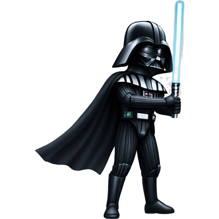 Darth vader holding a lightsaber emoji