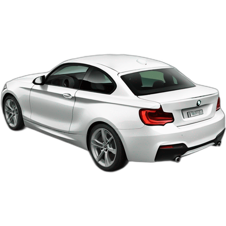 White bmw 1 serise emoji