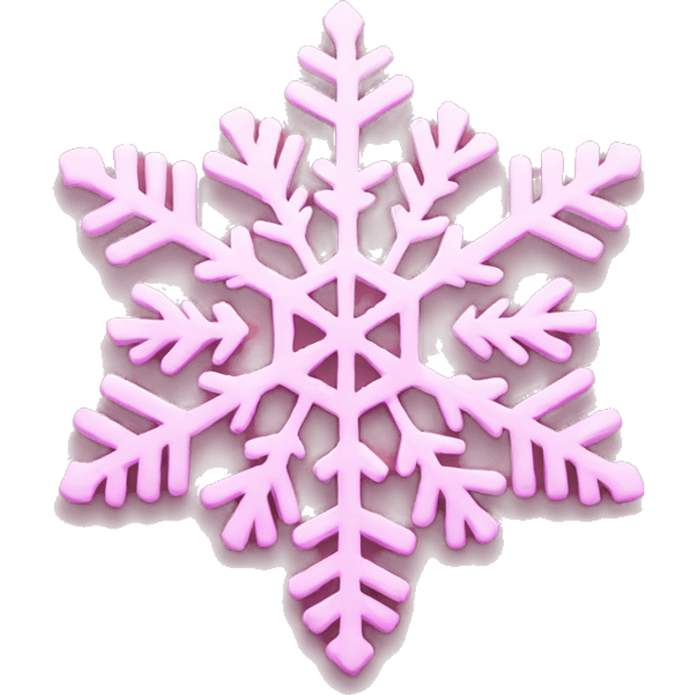 Pink snowflake emoji