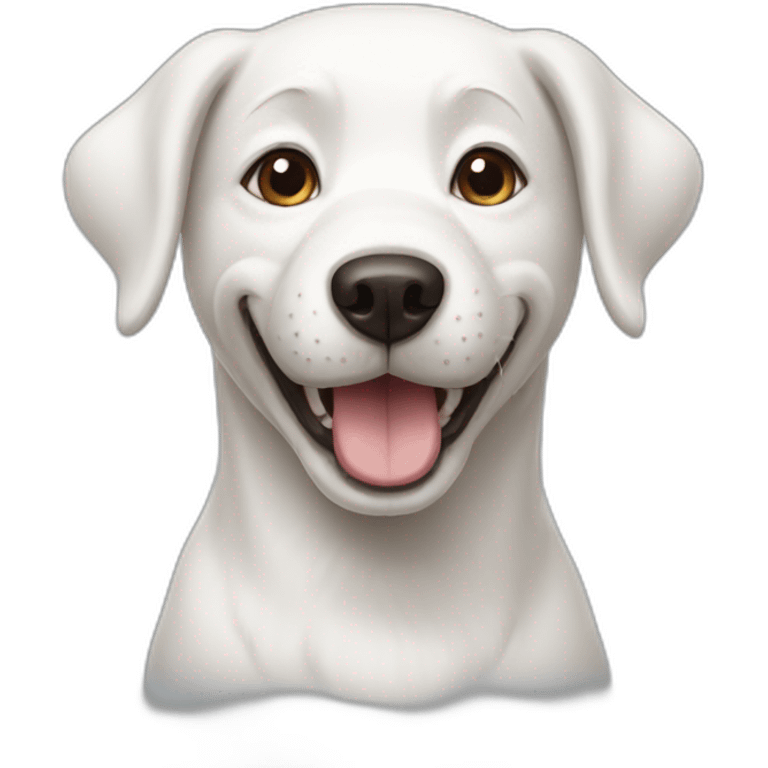 happy-white-dog emoji