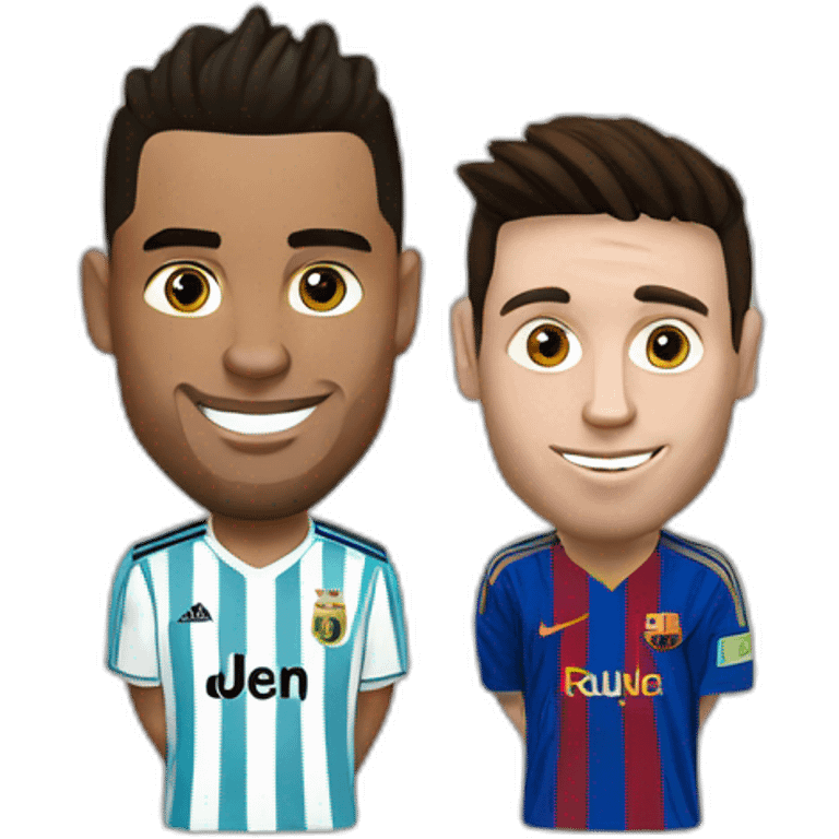 Ronaldo and messi emoji