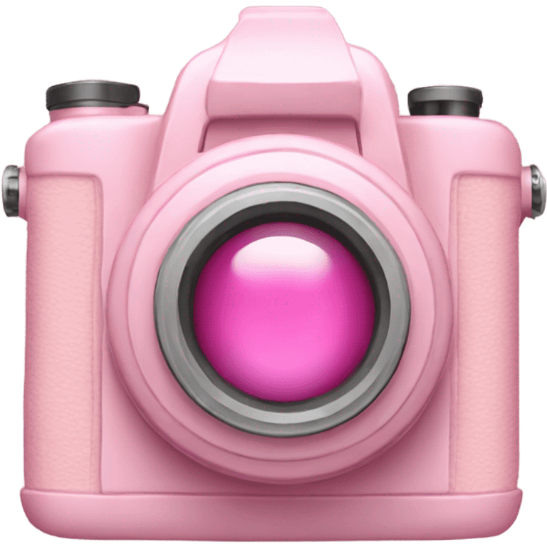 Pastel pink camera emoji